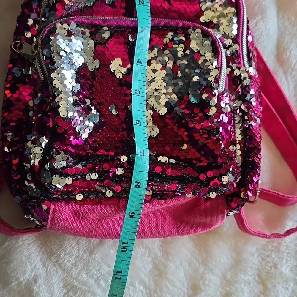 Cat‎ & Jack pink flip sequin unicorn 🦄 backpack